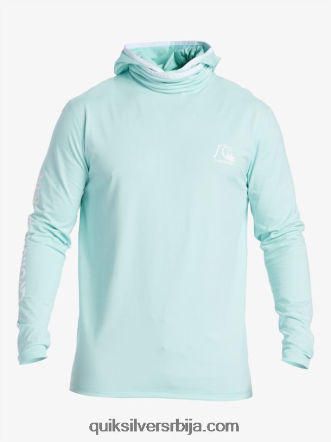 мушкарци Quiksilver херитаге упф 50 мајица дугих рукава за сурфовање небеско плави вријесак Z824VN419