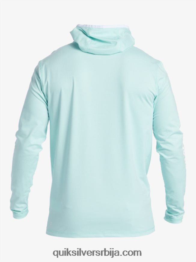 мушкарци Quiksilver херитаге упф 50 мајица дугих рукава за сурфовање небеско плави вријесак Z824VN419