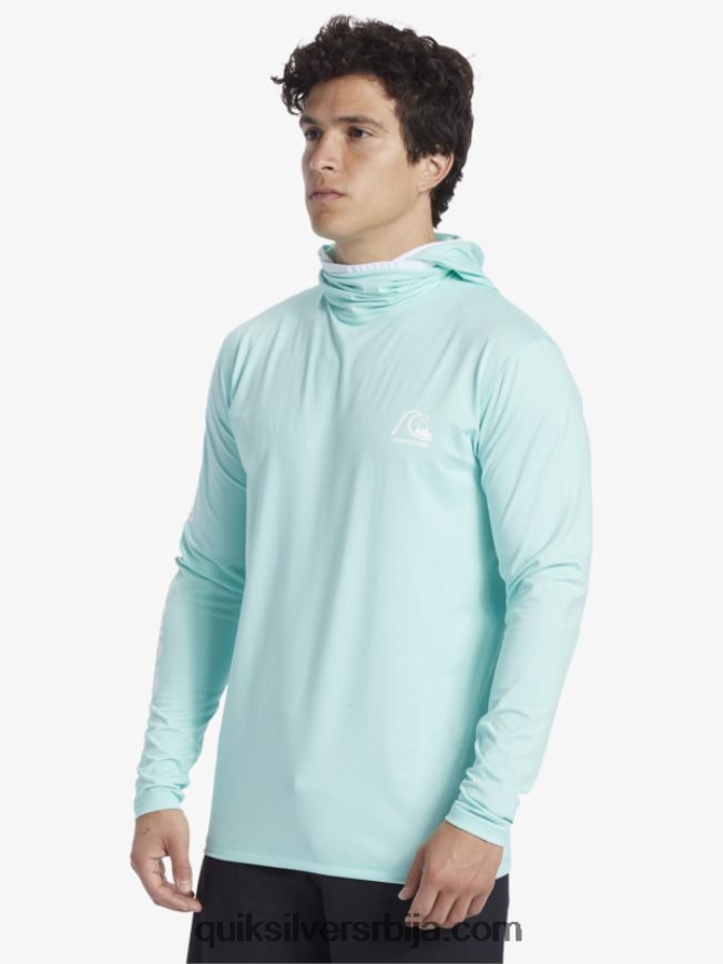 мушкарци Quiksilver херитаге упф 50 мајица дугих рукава за сурфовање небеско плави вријесак Z824VN419