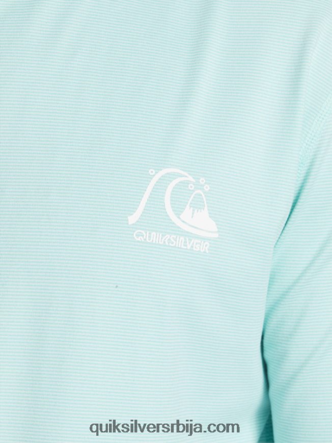 мушкарци Quiksilver херитаге упф 50 мајица дугих рукава за сурфовање небеско плави вријесак Z824VN419