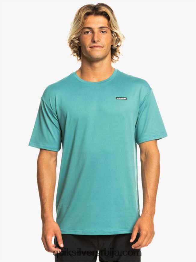 мушкарци Quiksilver омни сессион упф 50 мајица кратких рукава за сурфовање бриттани блуе Z824VN542