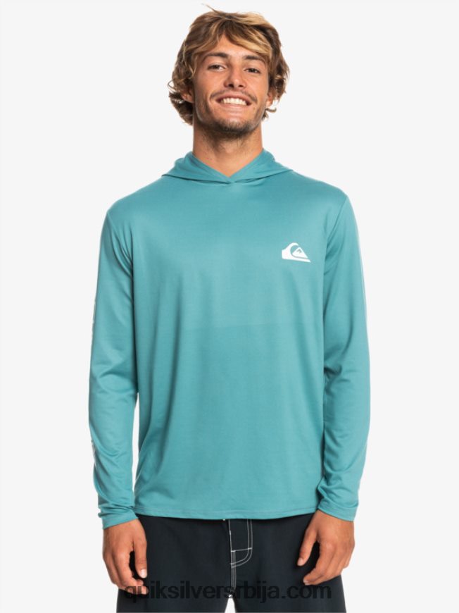 мушкарци Quiksilver омни сессион упф 50 мајица дугих рукава за сурфовање бриттани блуе Z824VN772