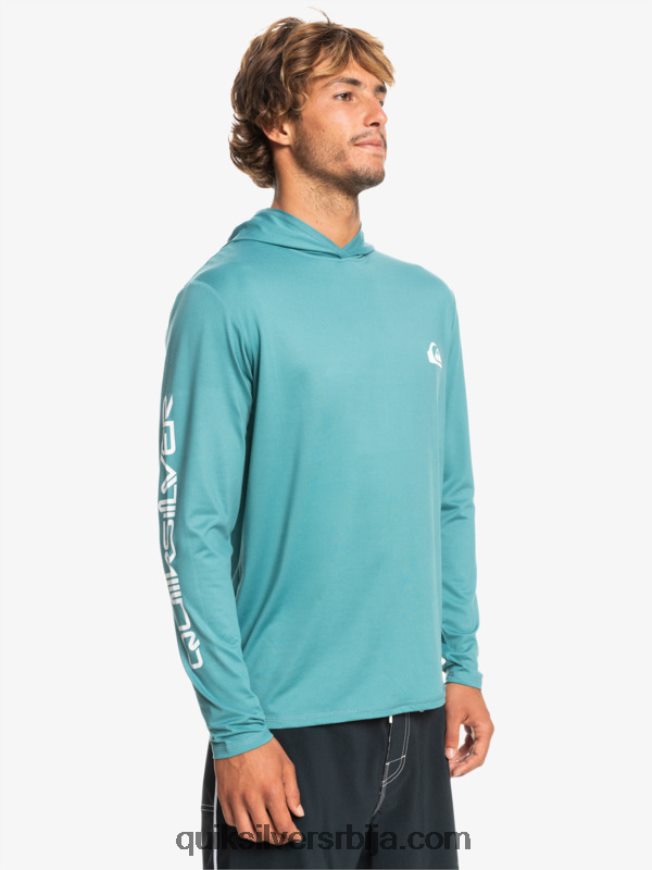 мушкарци Quiksilver омни сессион упф 50 мајица дугих рукава за сурфовање бриттани блуе Z824VN772