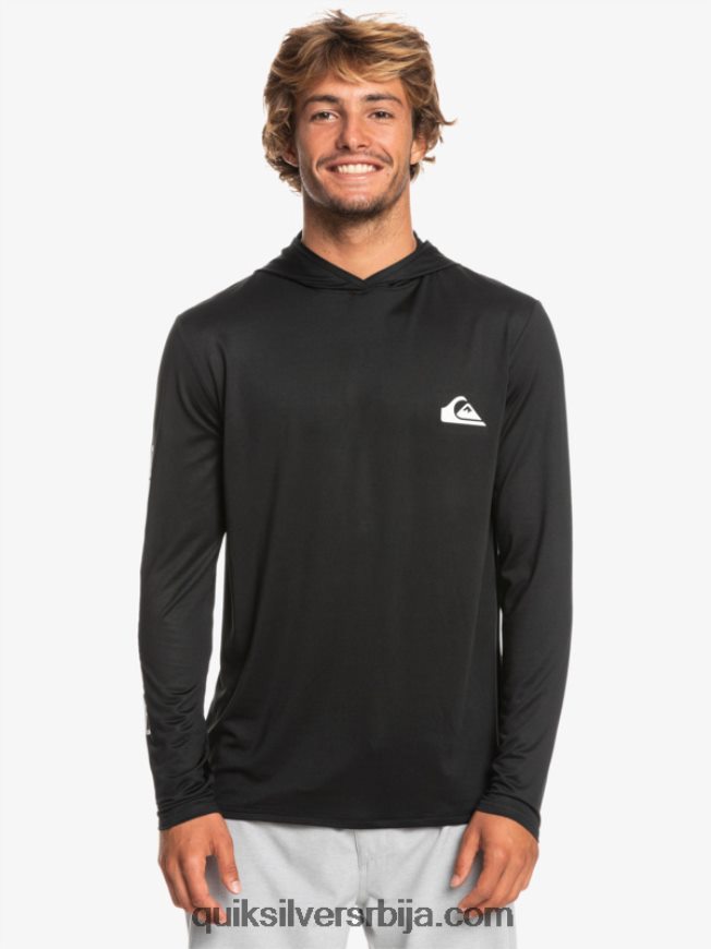 мушкарци Quiksilver омни сессион упф 50 мајица дугих рукава за сурфовање црн Z824VN773