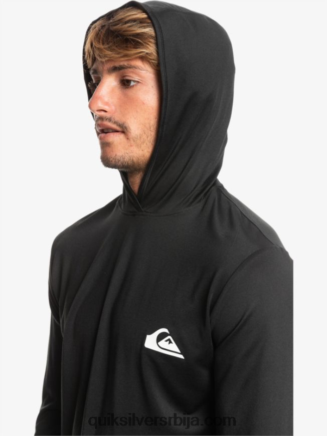 мушкарци Quiksilver омни сессион упф 50 мајица дугих рукава за сурфовање црн Z824VN773