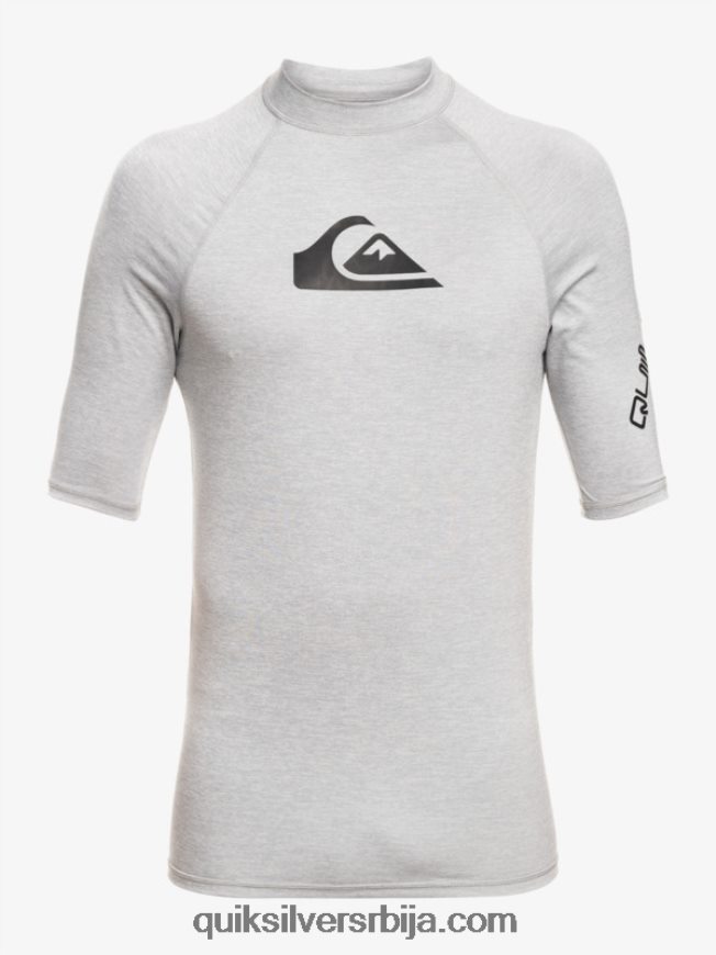 мушкарци Quiksilver Алл тиме схорт слееве упф 50 расхгуард сусњежица вријеска Z824VN809