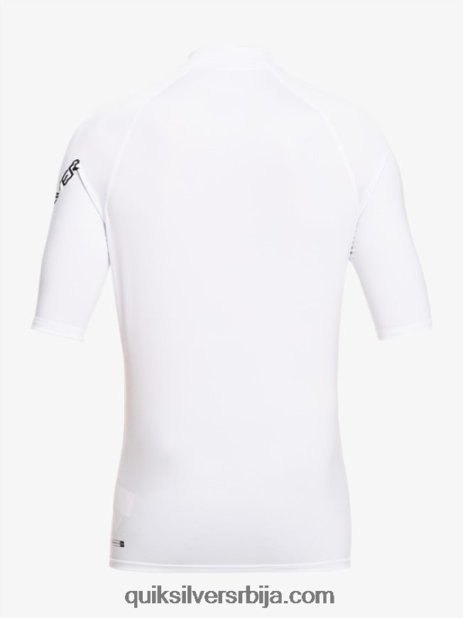 мушкарци Quiksilver Алл тиме схорт слееве упф 50 расхгуард бео Z824VN810