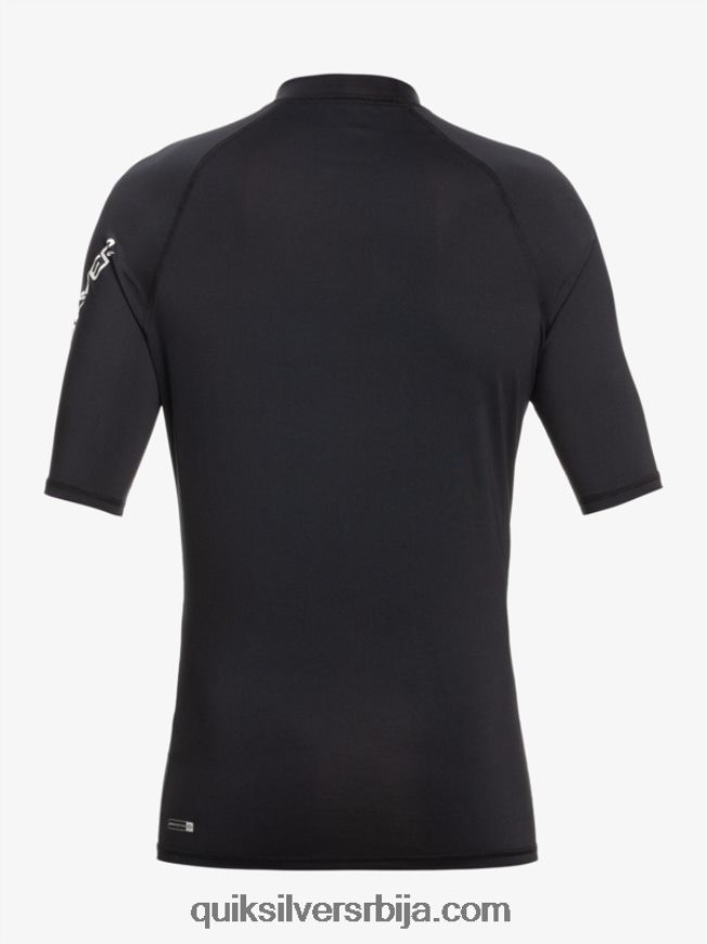 мушкарци Quiksilver Алл тиме схорт слееве упф 50 расхгуард црн Z824VN811