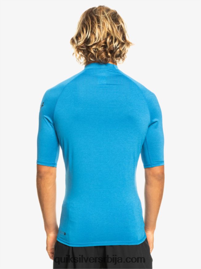 мушкарци Quiksilver Алл тиме схорт слееве упф 50 расхгуард сноркел блуе хеатхер Z824VN814