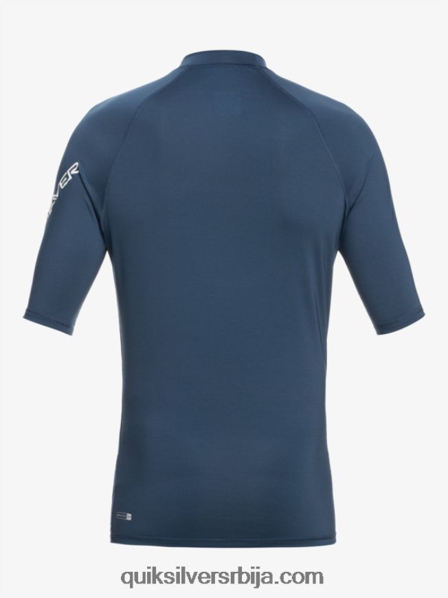 мушкарци Quiksilver Алл тиме схорт слееве упф 50 расхгуард инсигниа блуе Z824VN815