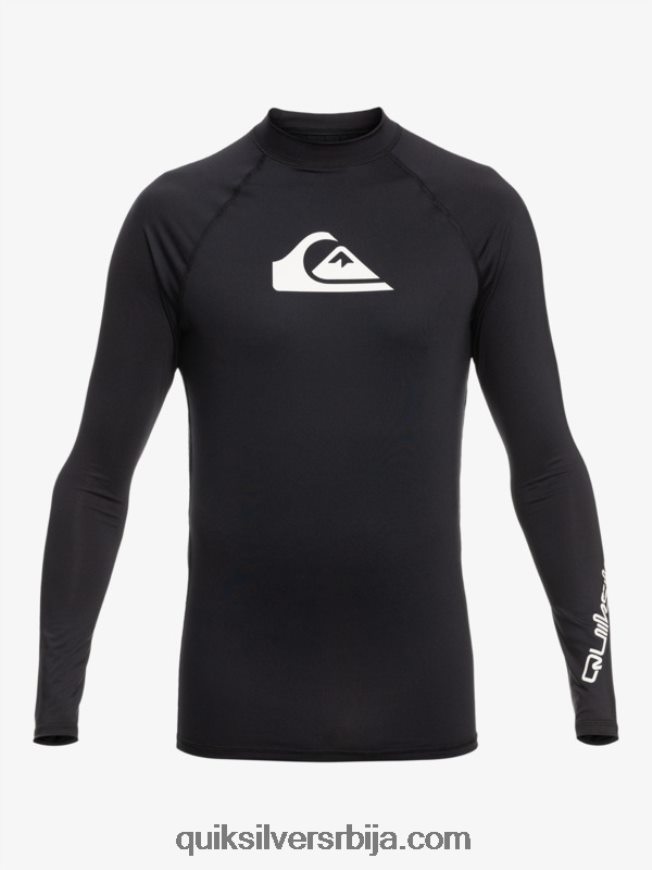 мушкарци Quiksilver Алл тиме лонг слееве упф 50 расхгуард црн Z824VN817