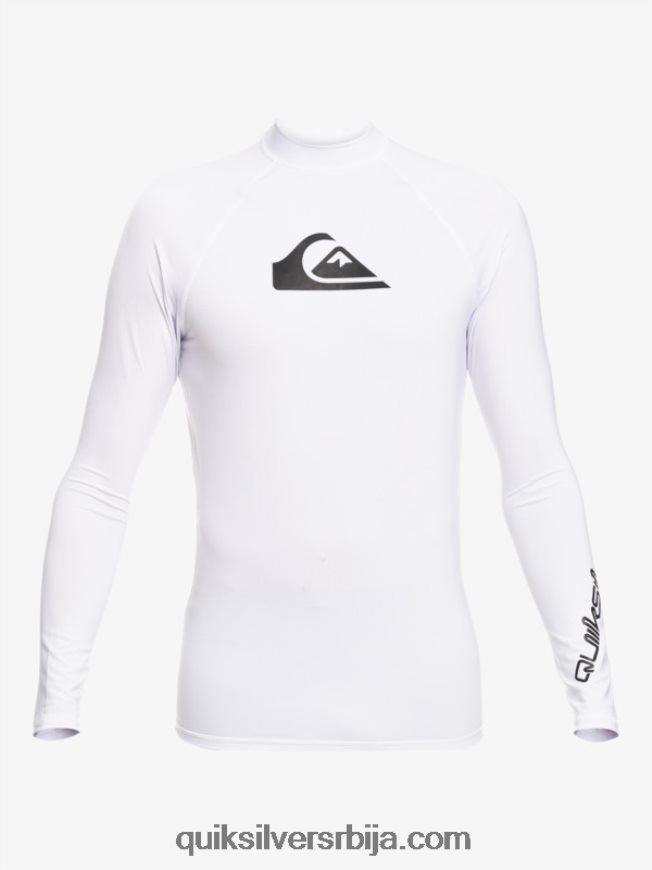 мушкарци Quiksilver Алл тиме лонг слееве упф 50 расхгуард бео Z824VN818