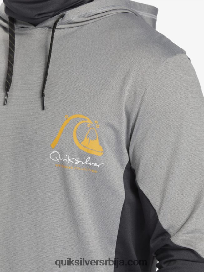 мушкарци Quiksilver Ватерман англер мајица са капуљачом упф 50 дугих рукава за сурфовање ајкула Z824VN832