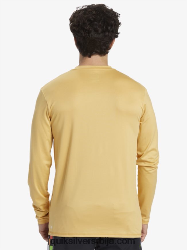 мушкарци Quiksilver чврста мајица дугих рукава упф 50 за сурфовање пшеница Z824VN843