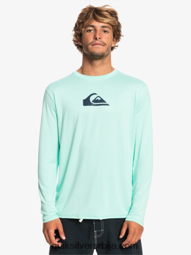 мушкарци Quiksilver чврста мајица дугих рукава упф 50 за сурфовање стакло за плажу Z824VN845