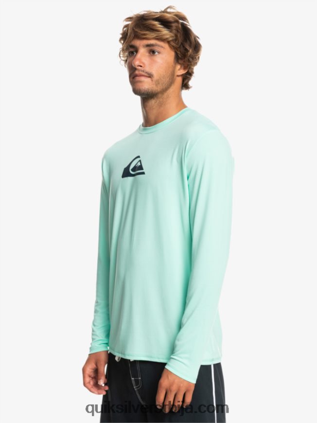 мушкарци Quiksilver чврста мајица дугих рукава упф 50 за сурфовање стакло за плажу Z824VN845