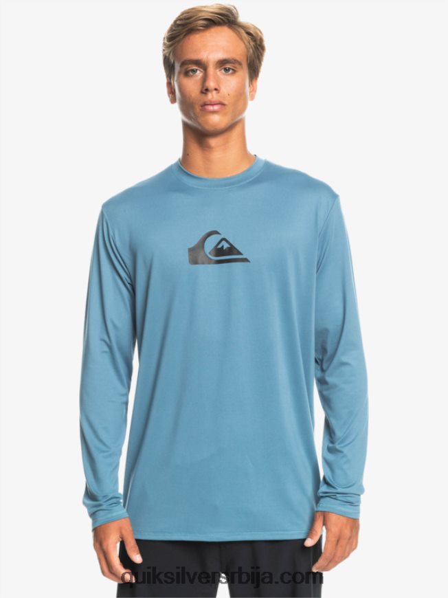 мушкарци Quiksilver чврста мајица дугих рукава упф 50 за сурфовање провансалски Z824VN847
