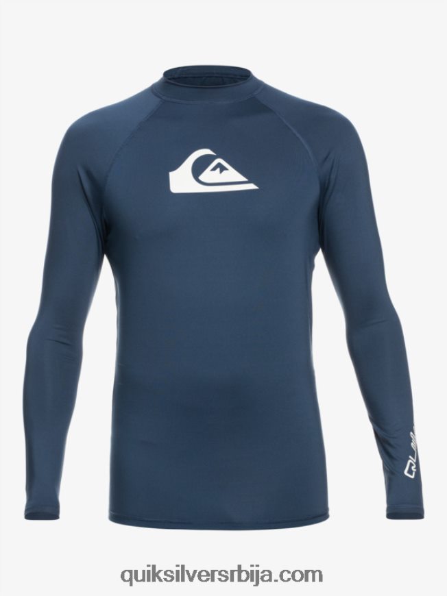 мушкарци Quiksilver Алл тиме лонг слееве упф 50 расхгуард инсигниа блуе Z824VN853