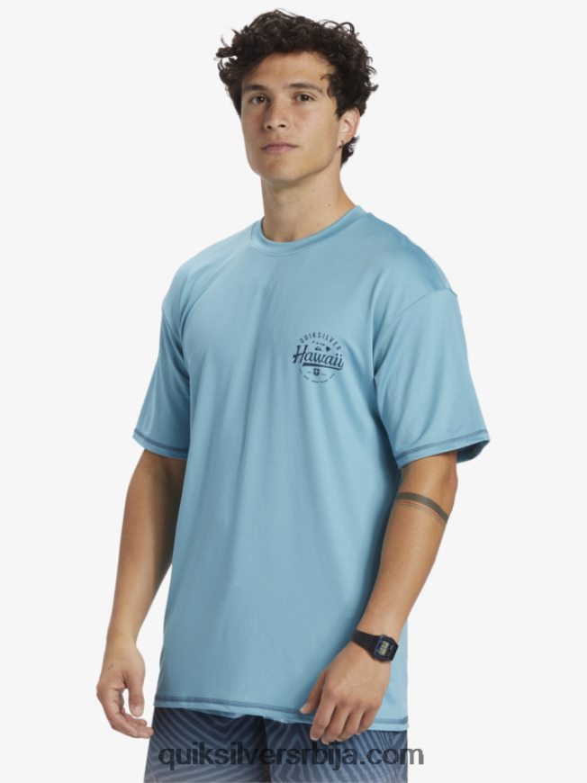 мушкарци Quiksilver Хаваии биг бите упф 50 мајица кратких рукава за сурфовање делпхиниум блуе Z824VN880