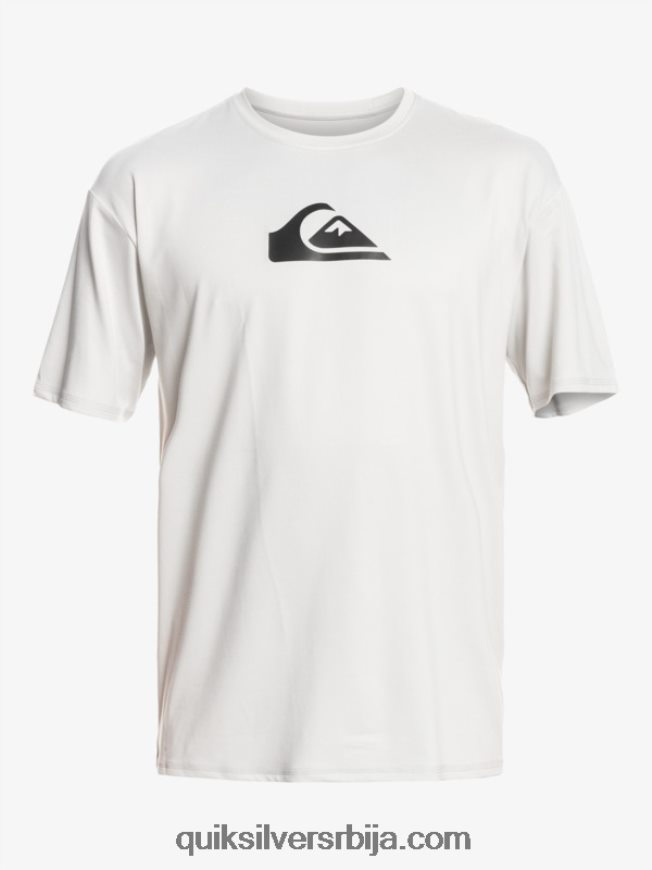 мушкарци Quiksilver чврста мајица кратких рукава упф 50 за сурфовање сивољубичаста Z824VN884