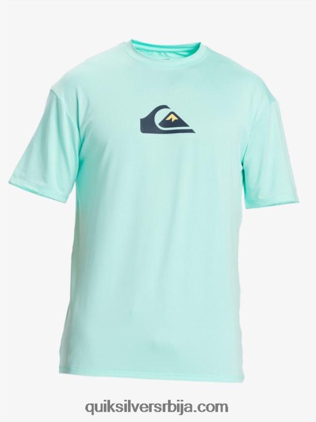мушкарци Quiksilver чврста мајица кратких рукава упф 50 за сурфовање стакло за плажу Z824VN886