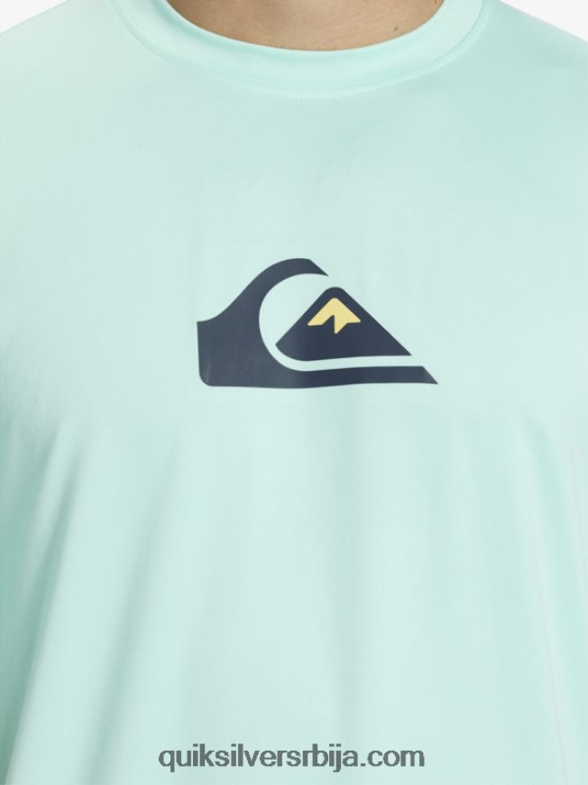 мушкарци Quiksilver чврста мајица кратких рукава упф 50 за сурфовање стакло за плажу Z824VN886