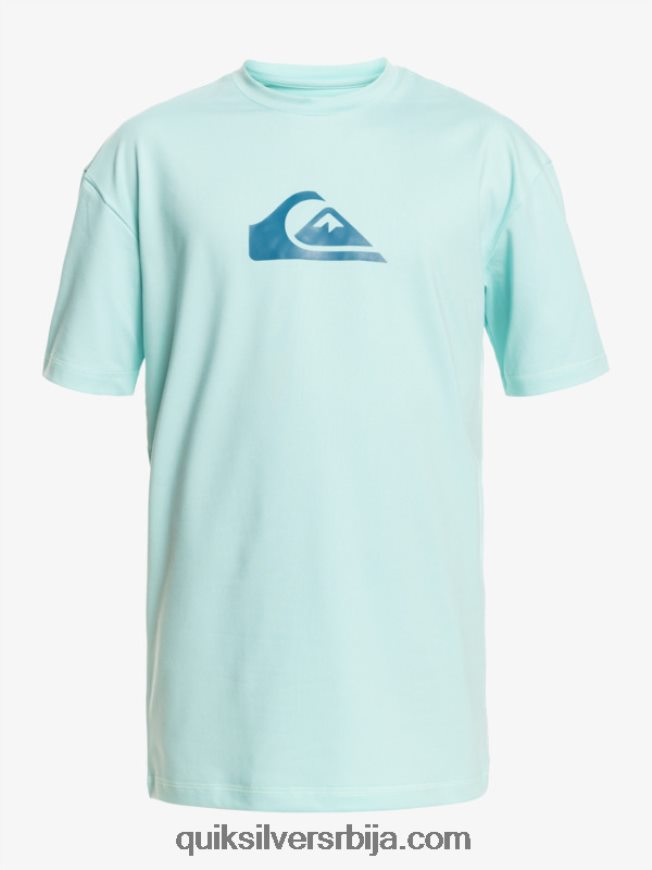 мушкарци Quiksilver чврста мајица кратких рукава упф 50 за сурфовање анђео плави Z824VN889