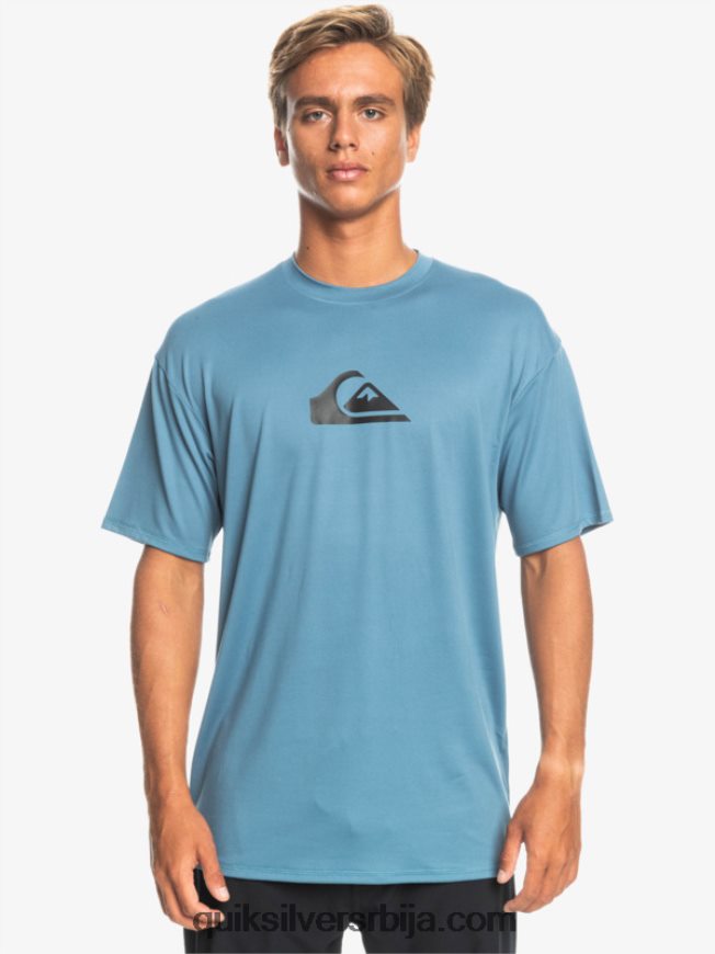 мушкарци Quiksilver чврста мајица кратких рукава упф 50 за сурфовање провансалски Z824VN891