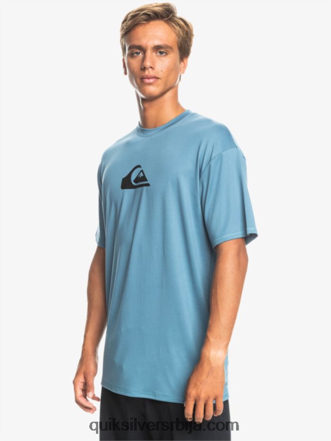 мушкарци Quiksilver чврста мајица кратких рукава упф 50 за сурфовање провансалски Z824VN891