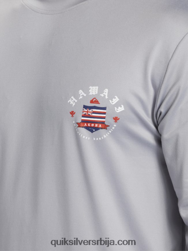 мушкарци Quiksilver Хаваии роиалти мајица за сурфовање са дугим рукавима упф 50 сусњежица Z824VN925