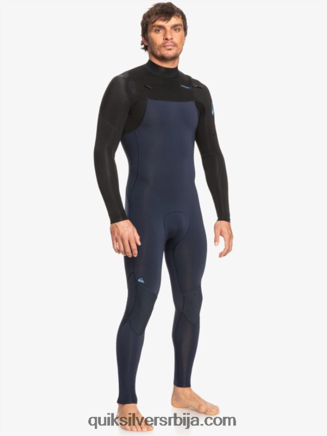 мушкарци Quiksilver 3/2 свакодневне сесије одело са патент затварачем тамноплава/црна Z824VN1278