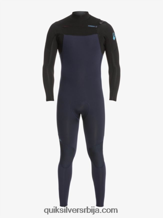мушкарци Quiksilver 3/2 свакодневне сесије одело са патент затварачем тамноплава/црна Z824VN1278