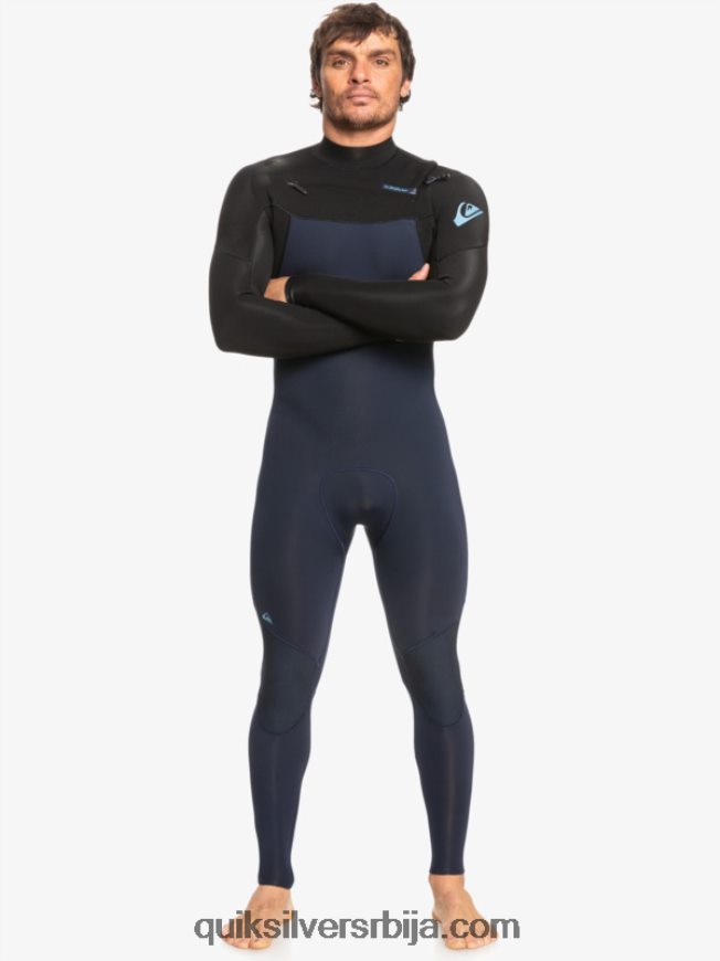 мушкарци Quiksilver 3/2 свакодневне сесије одело са патент затварачем тамноплава/црна Z824VN1278