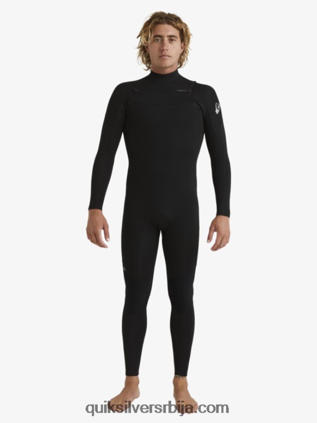 мушкарци Quiksilver 3/2 свакодневне сесије одело са патент затварачем црн Z824VN1280