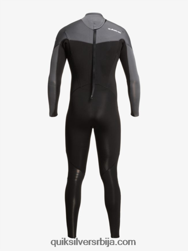 мушкарци Quiksilver 3/2 свакодневне сесије одело са патентним затварачем црни/пиштољски метал Z824VN926