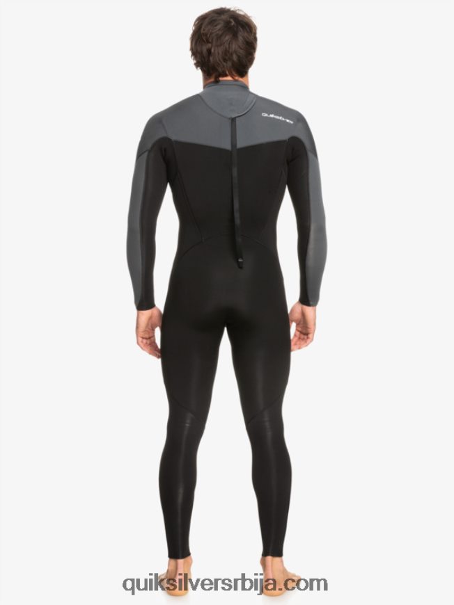 мушкарци Quiksilver 3/2 свакодневне сесије одело са патентним затварачем црни/пиштољски метал Z824VN926