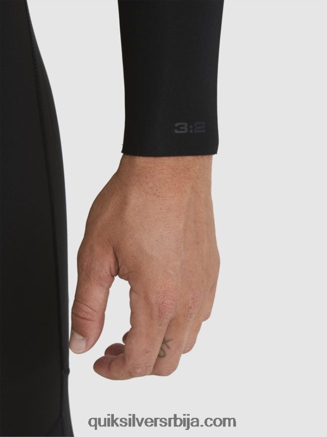 мушкарци Quiksilver 3/2 свакодневне сесије одело са патентним затварачем црн Z824VN928