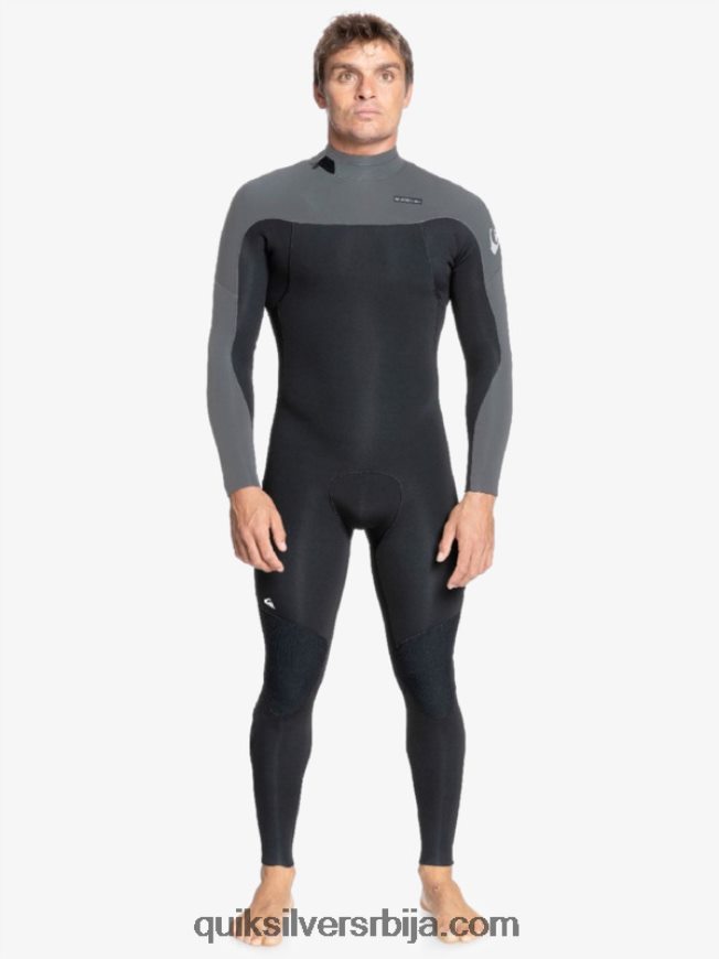 мушкарци Quiksilver 4/3 свакодневне сесије одело са патентним затварачем црни/пиштољски метал Z824VN1173
