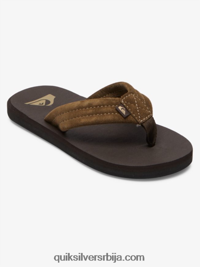 децаци Quiksilver 8-16 царвер сандале од антилопа браон 1 Z824VN2093