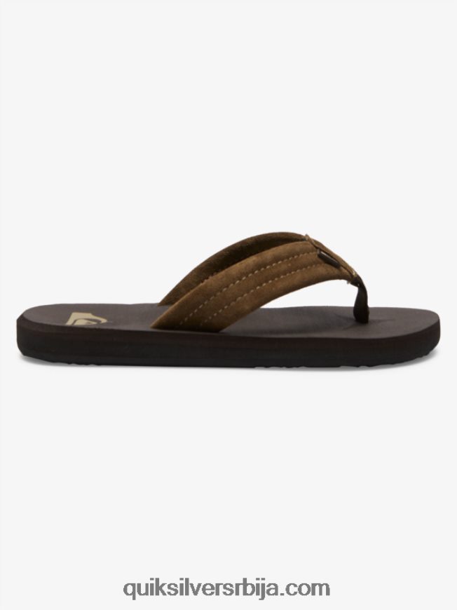 децаци Quiksilver 8-16 царвер сандале од антилопа браон 1 Z824VN2093