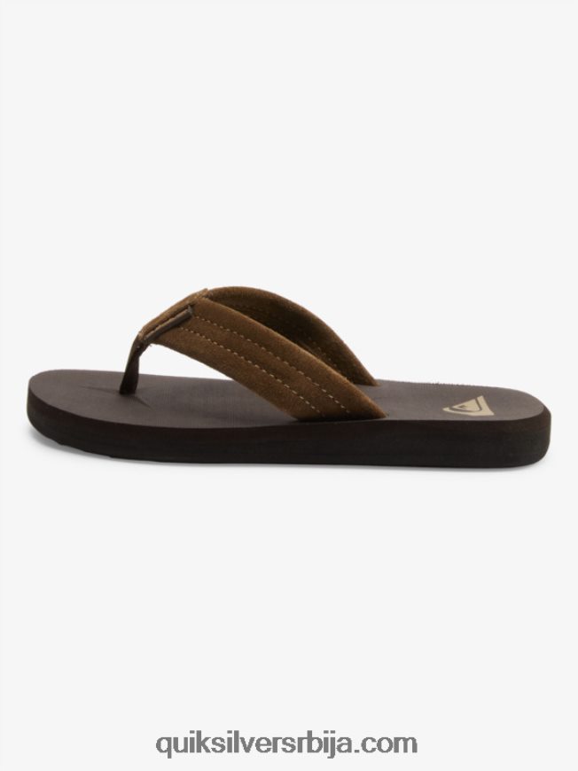 децаци Quiksilver 8-16 царвер сандале од антилопа браон 1 Z824VN2093