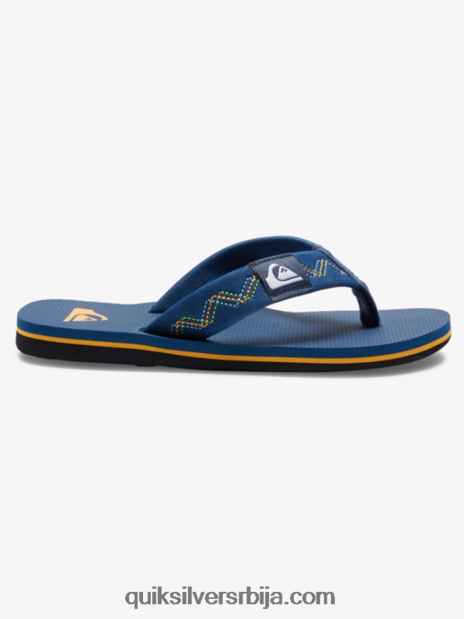 децаци Quiksilver 8-16 молокаи ушивене сандале плава 1 Z824VN2149