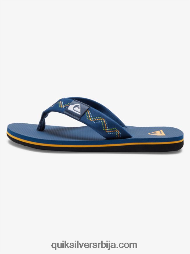 децаци Quiksilver 8-16 молокаи ушивене сандале плава 1 Z824VN2149