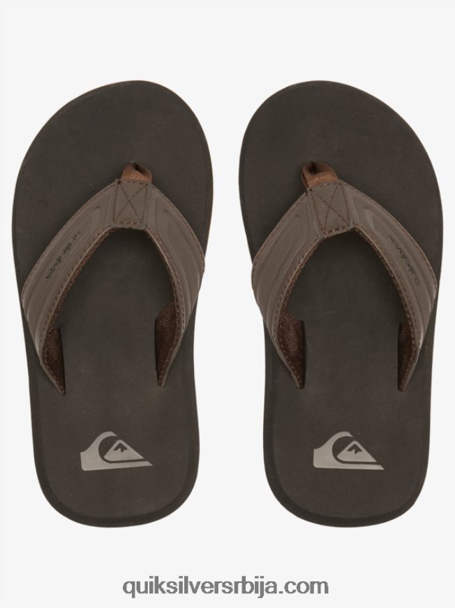 децаци Quiksilver 8-16 сандале с кључем од мајмуна браон 1 Z824VN2183