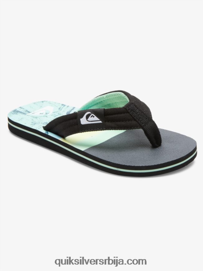 децаци Quiksilver 8-16 молокаи лаибацк омладинске основне сандале зелено 1 Z824VN2249