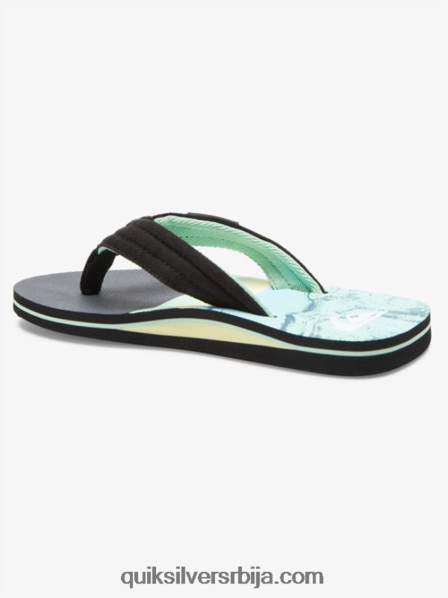 децаци Quiksilver 8-16 молокаи лаибацк омладинске основне сандале зелено 1 Z824VN2249