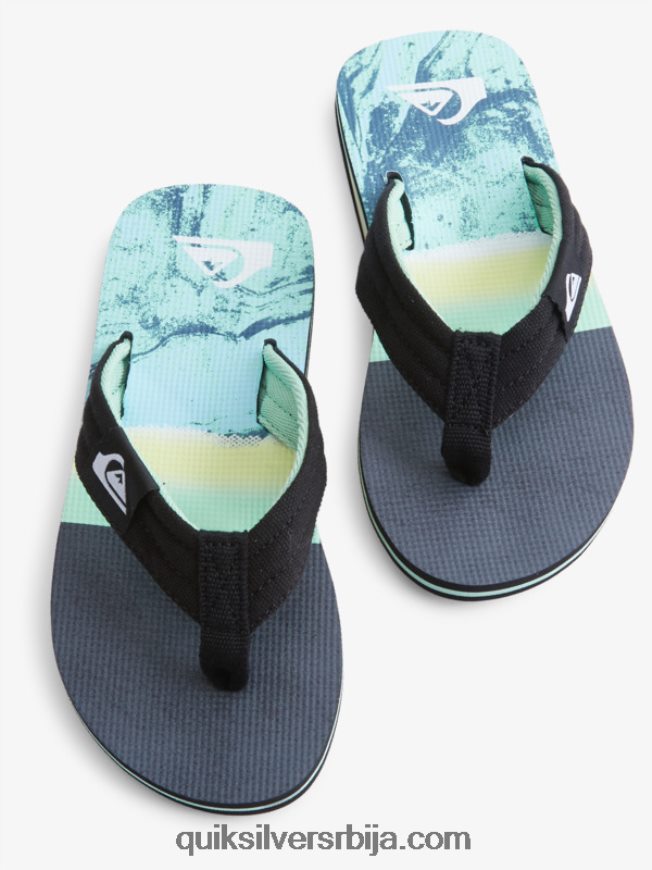 децаци Quiksilver 8-16 молокаи лаибацк омладинске основне сандале зелено 1 Z824VN2249