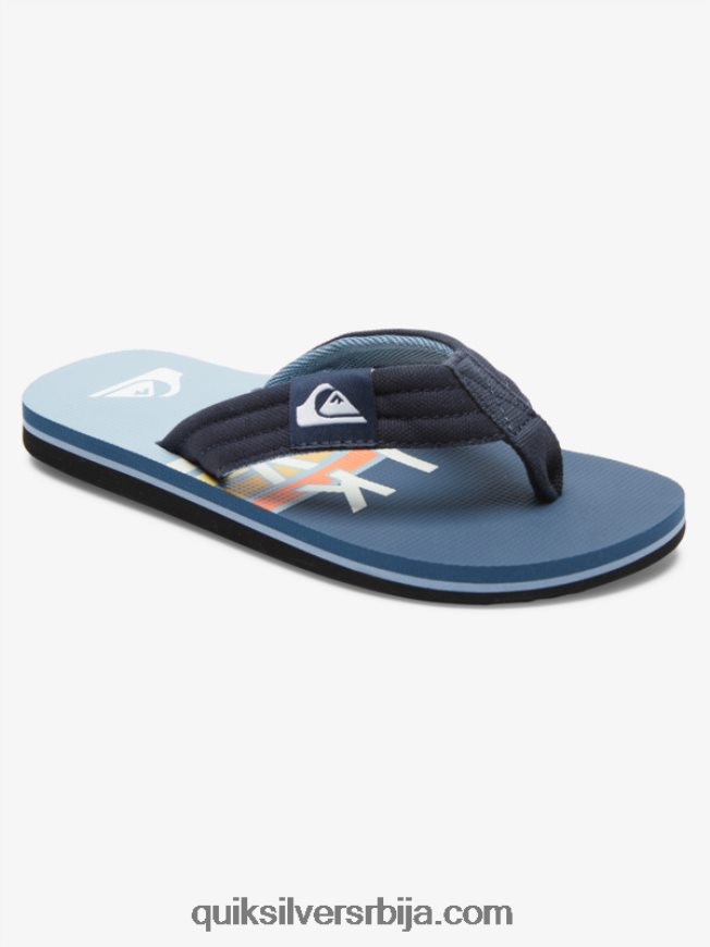 децаци Quiksilver 8-16 молокаи лаибацк омладинске основне сандале плава 3 Z824VN2250
