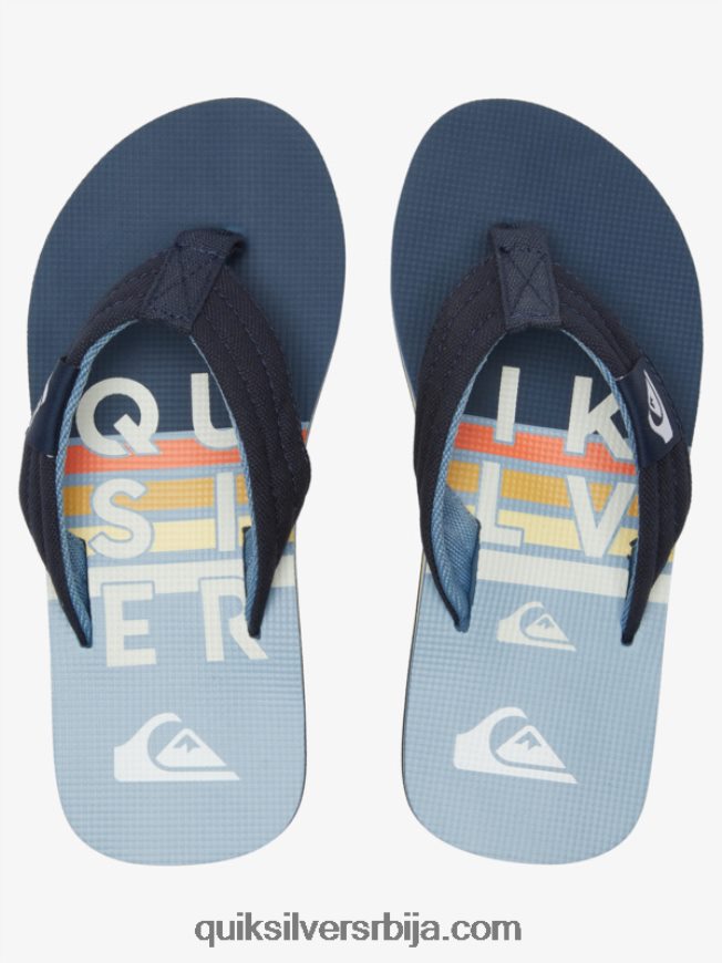 децаци Quiksilver 8-16 молокаи лаибацк омладинске основне сандале плава 3 Z824VN2250