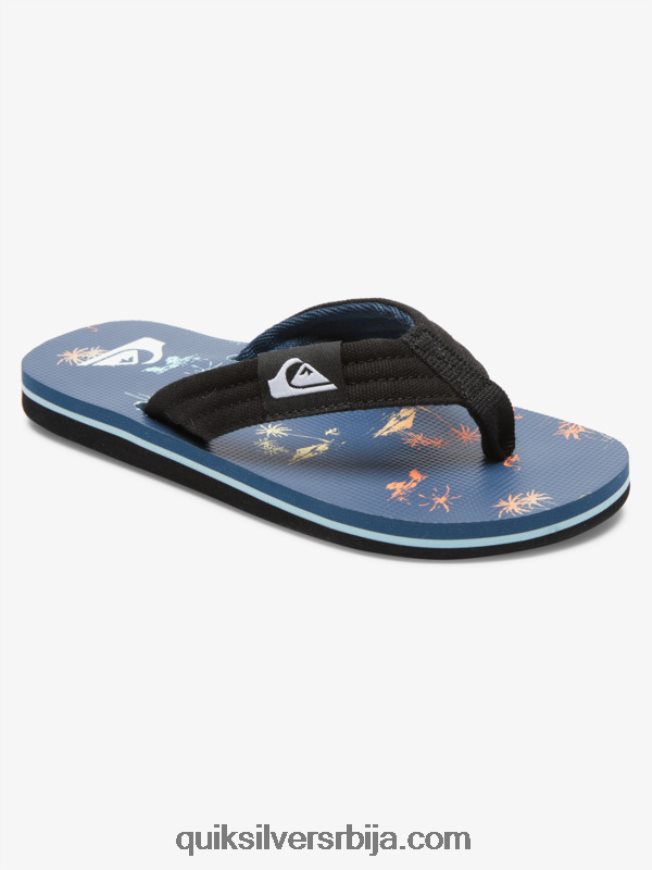 децаци Quiksilver 8-16 молокаи лаибацк омладинске основне сандале плава 4 Z824VN2251